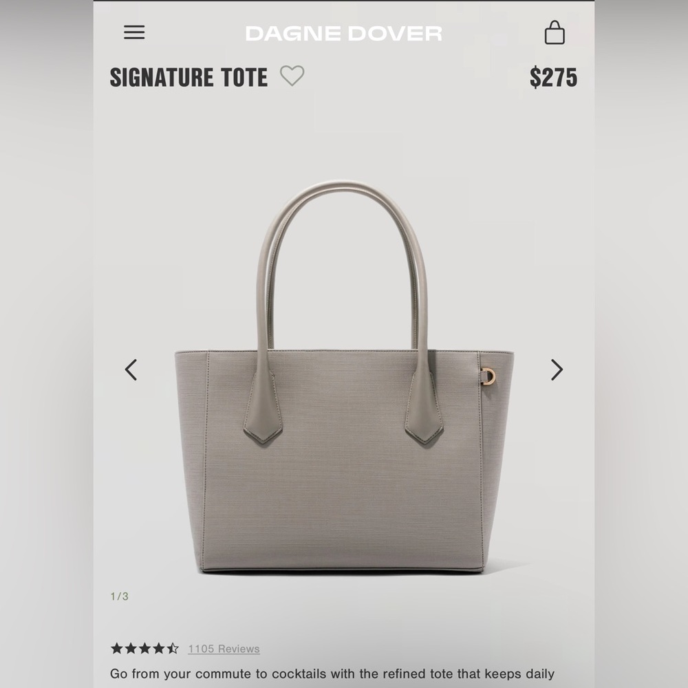 Dagne Dover Legend tote in Beeker Blush